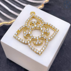 Подвеска национальная №5, цвет золото 35х35 мм