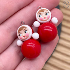 Подвеска неваляшка №1, цвет серебро ~ 22-25 мм