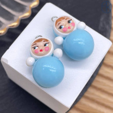 Подвеска неваляшка №2, цвет серебро ~ 22-25 мм