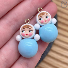 Подвеска неваляшка №2, цвет золото ~ 22-25 мм