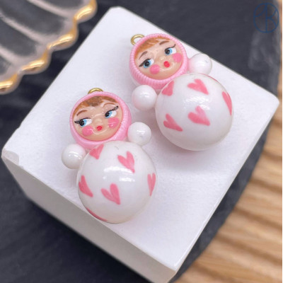 Подвеска неваляшка №3, цвет золото ~ 22-25 мм