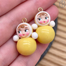 Подвеска неваляшка №4, цвет золото ~ 22-25 мм