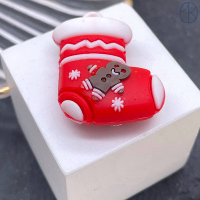 Подвеска новогодний носок 30 мм