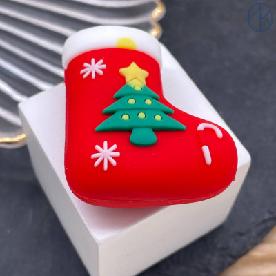 Подвеска новогодний носок 40 мм