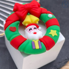 Подвеска новогодний венок 47 мм