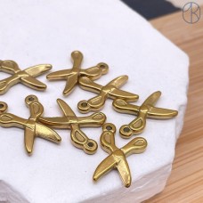 Подвеска ножницы сталь 17 мм, цвет золото