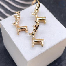 Подвеска олень, цвет золото 21х11 мм