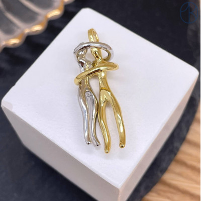 Подвеска пара мужчина и женщина, цвет биколор 30 мм