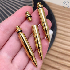 Подвеска патрон, цвет золото 43х7 мм 