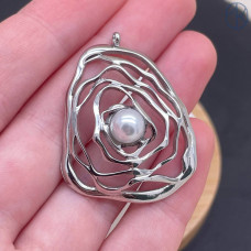 Подвеска паутинка сталь 35 мм, цвет серебро Подвеска паутинка сталь 35 мм, цвет серебро