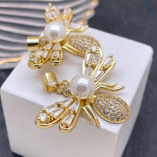 Подвеска пчела, цвет золото 26х36 мм