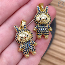 Подвеска персонаж цирконы №5, цвет золото 27 мм