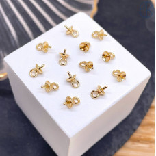 Подвеска под вклейку, цвет золото 6х4 