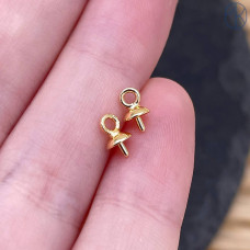 Подвеска под вклейку, цвет золото 6х4 