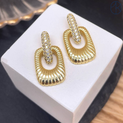 Подвеска прямоугольник, цвет золото 24 мм 