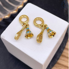 Подвеска ракетка и волан, цвет золото 25 мм