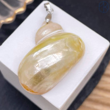 Подвеска ракушка, цвет серебро 26 мм 