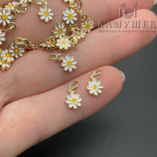 Подвеска ромашка, цвет золото 5 мм