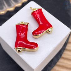 Подвеска сапог, цвет золото 20 мм