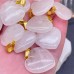 Подвеска Сердце Горный хрусталь, цвет золото 20 мм