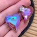 Подвеска сердце стекло (Paradise Shine) уп. 2 шт 26 мм