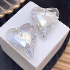 Подвеска сердце стекло (Shimmer B) уп. 2 шт 26 мм