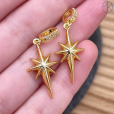 Подвеска северная звезда, цвет золото 24 мм Подвеска северная звезда, цвет золото 24 мм