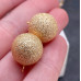 Подвеска шар фактурный, цвет золото 16 мм