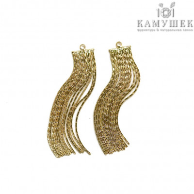 Подвеска шторка, цвет золото 5 см 