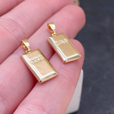 Подвеска слиток золота, цвет золото 17х8 мм 