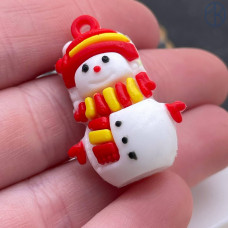 Подвеска снеговик 28 мм