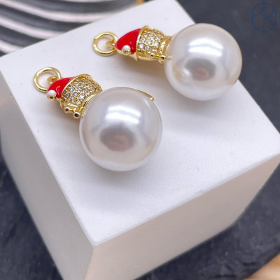 Подвеска снеговик майорка, цвет золото 24х14 мм 