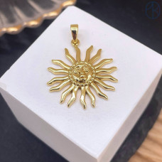 Подвеска солнце, цвет золото 25 мм