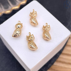 Подвеска сова, цвет золото 20 мм 