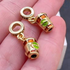 Подвеска стакан кофе, цвет золото 10 мм 