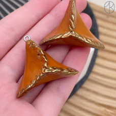 Подвеска треугольник, цвет серебро ~ 28-30 мм