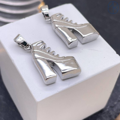 Подвеска туфли, цвет серебро 17х5 мм 