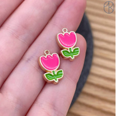 Подвеска тюльпан, цвет золото 15 мм 