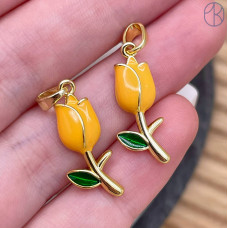 Подвеска тюльпан, цвет золото 19 мм