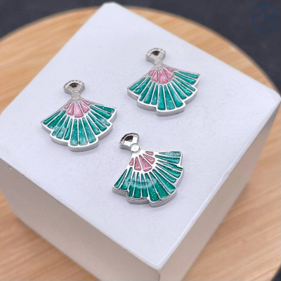 Подвеска веер сталь 11 мм, цвет серебро