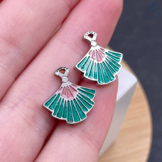 Подвеска веер сталь 11 мм, цвет серебро