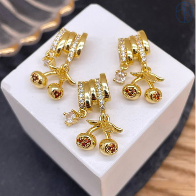 Подвеска вишня, цвет золото 11 мм