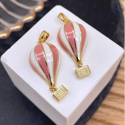 Подвеска воздушный шар (аэростат) №2, цвет золото 30 мм