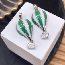 Подвеска воздушный шар (аэростат), цвет серебро 30 мм