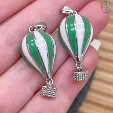 Подвеска воздушный шар (аэростат), цвет серебро 30 мм