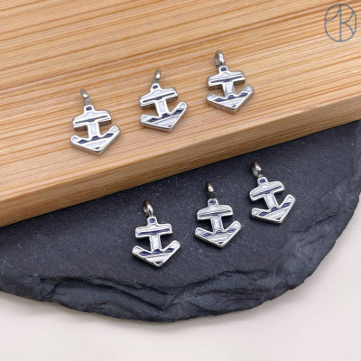 Подвеска якорь сталь 11 мм, цвет серебро 