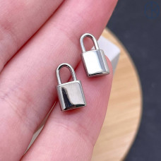 Подвеска замок сталь 11 мм, цвет серебро