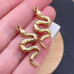 Подвеска змея сталь 28 мм, цвет золото 18К