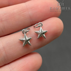 Подвеска звезда, цвет серебро 8х10 мм