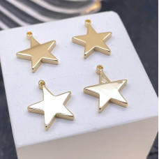 Подвеска звезда, цвет золото 14х12 мм